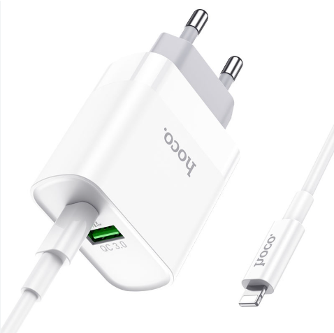 Wall charger “C80A Rapido” PD20W + QC3.0 EU set with cable