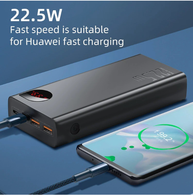 Baseus Adaman Power Bank 20000mAh 22.5w PD Metal Body – Upgraded Version