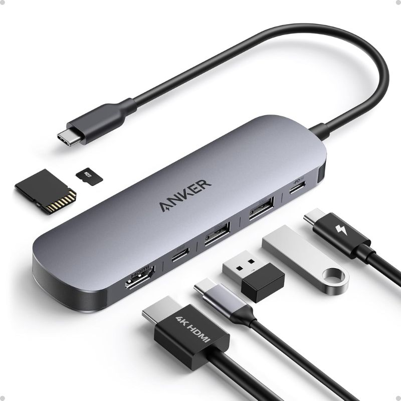 Anker Nano A83D2 USB-C Hub (7-in-1, 4K HDMI)