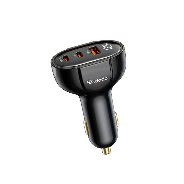 Mcdodo Prism Series 128w Pd Dual Usb-C + Usb-A Digital Display Car Charger