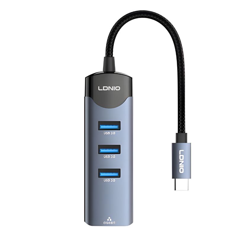 WiWU LT01 Plus Audio Converter Lightning to Lightning and 3.5mm	 Back to products TELESIN Fun Shot Magnetic Grip 2 DSLR Style Shutter Grip for iPhone & Android	 LDNIO	 LDNIO DS-144UC 4-in-1 USB/Type-C Hub with RJ45 Network LAN Port