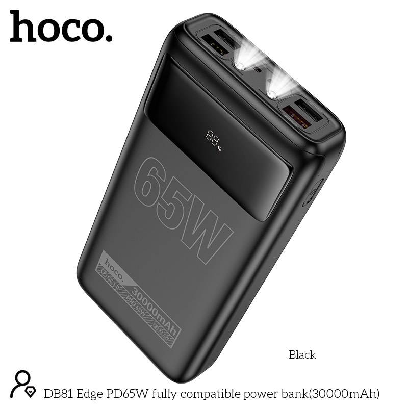 Hoco DB81 65W PD Fast-Charging 30,000mAh Power Bank